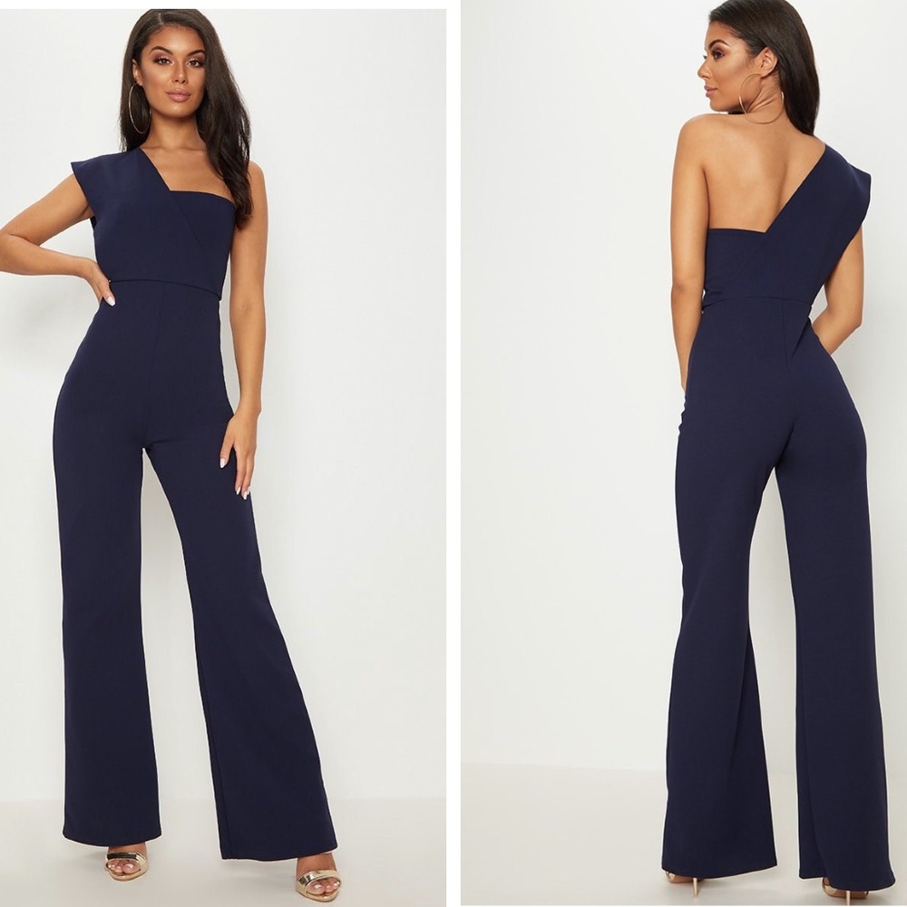 Pretty Little Thing | One Shoulder Jumpsuit S2 NWT